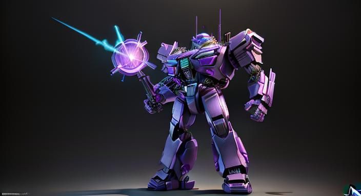 Shockwave from Transformers in 3D Digital Art
