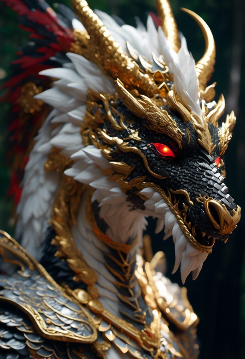 Fantasy Valkyrie Dragon with Medieval Styling