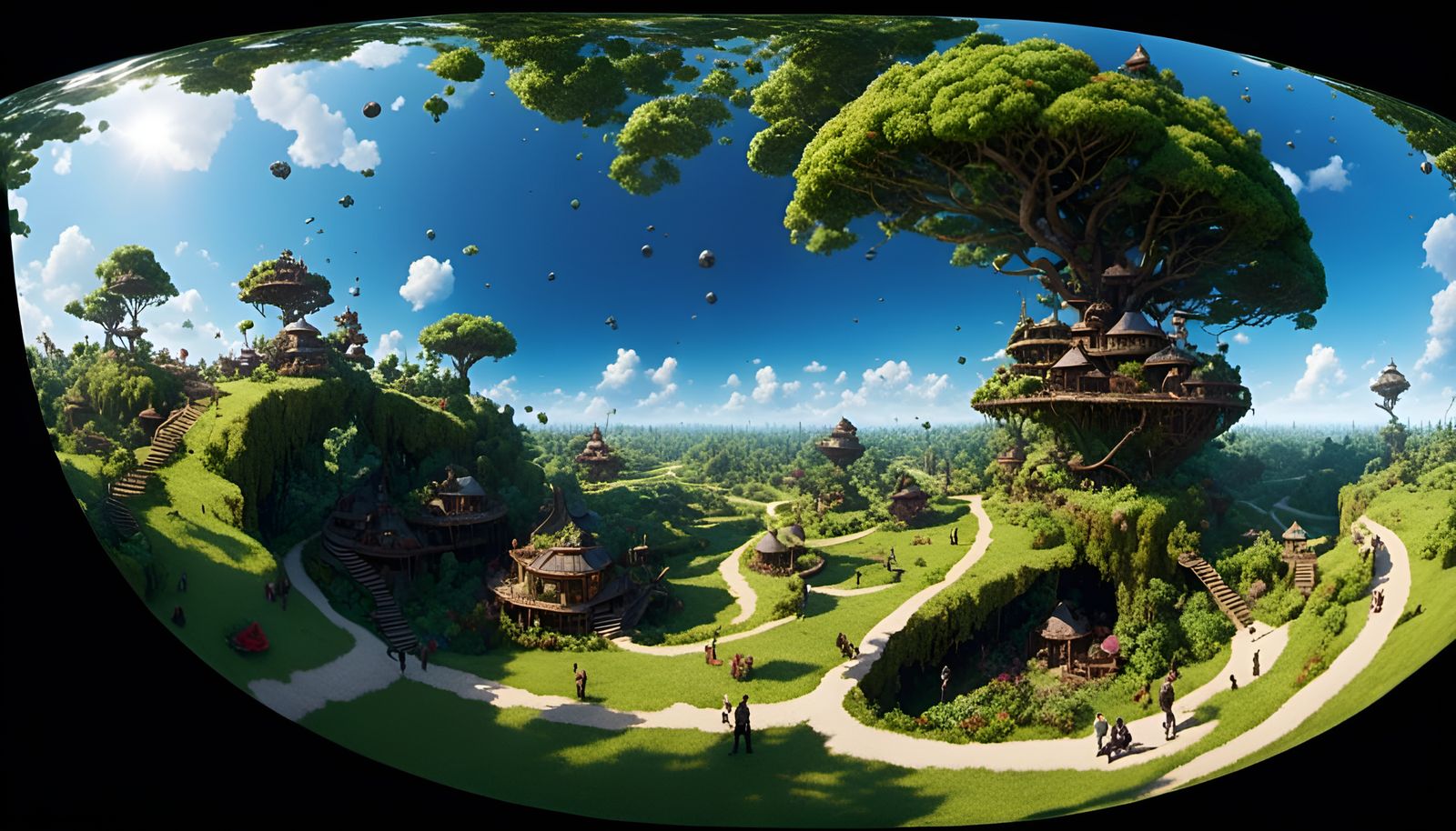 Topsy-Turvy Wildlife Sanctuary in 2D Pixel Art