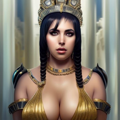 Queen Cleopatra in Dark Fantasy Style