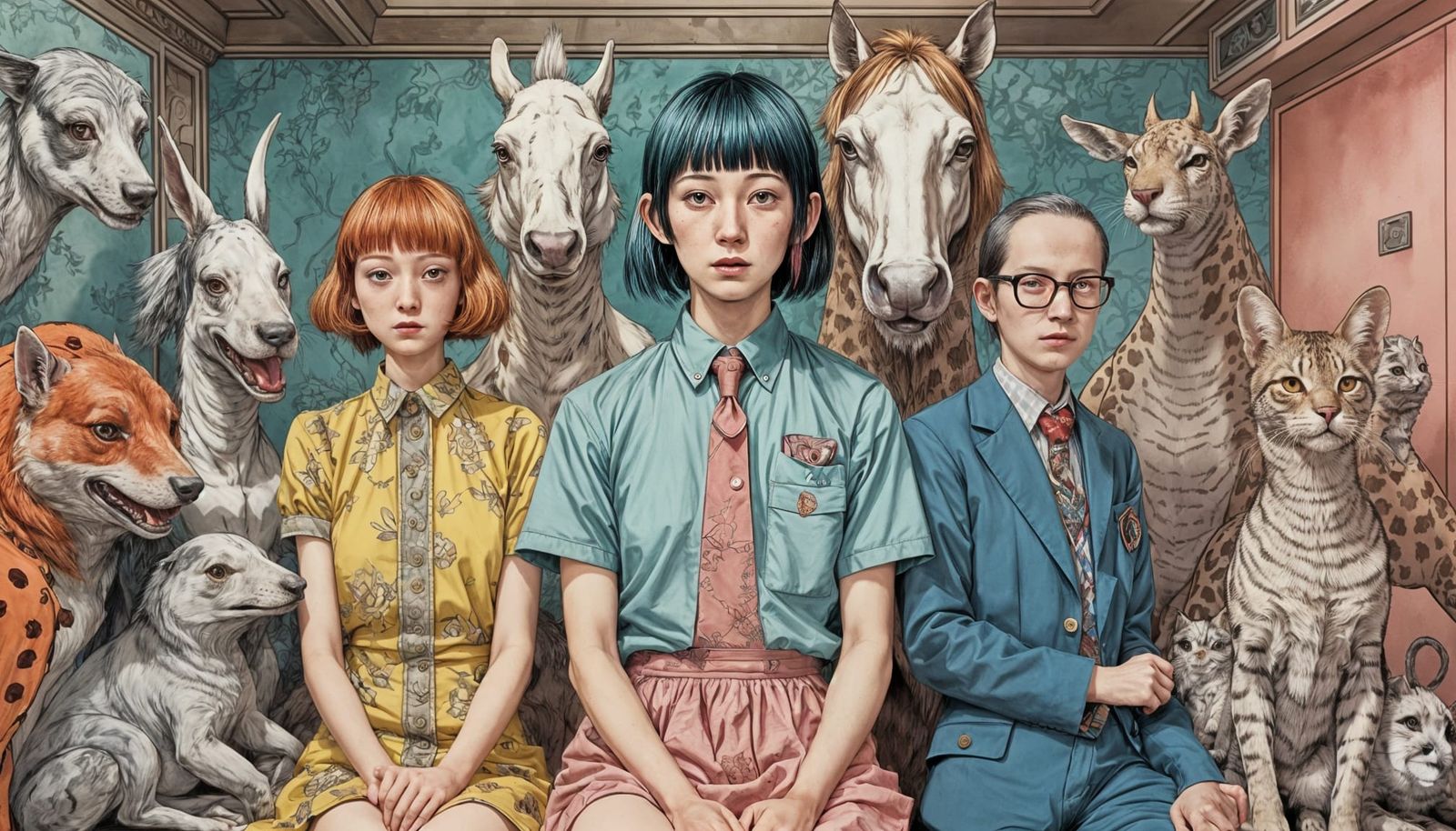 Surreal Character Menagerie in Bizarre Style