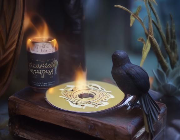 Cinematic Folk Horror Still with Film Grain