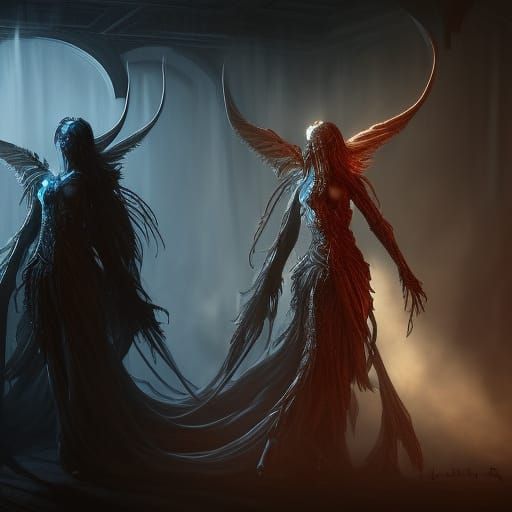 Mysterious Figures in Dark Fantasy Concept Art