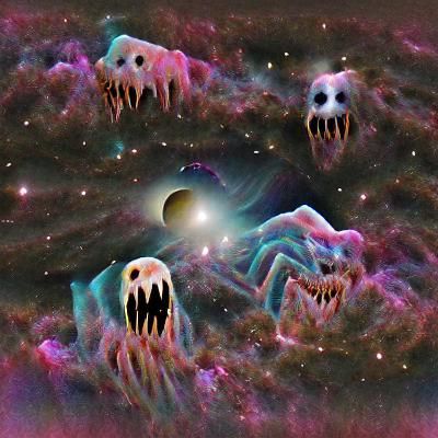 Abstract Cosmic Horror Design