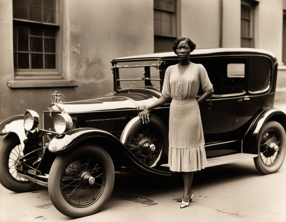 1920s African American Women and Car