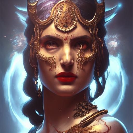 Kali: Goddess of Death, Hyperdetailed Portrait