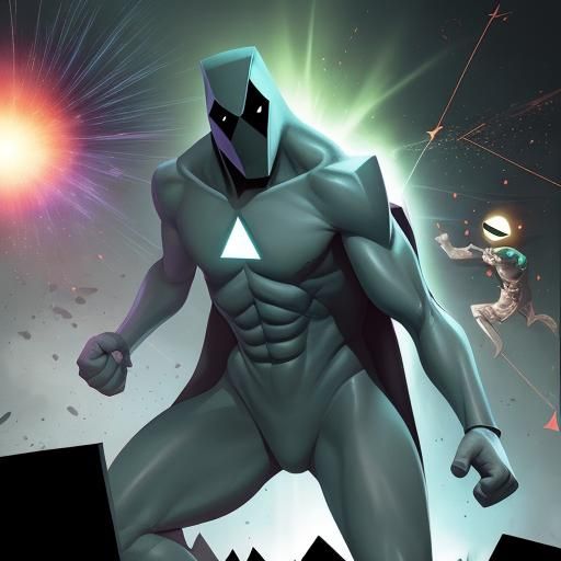 Triangle Man Triumphs Over Particle Man