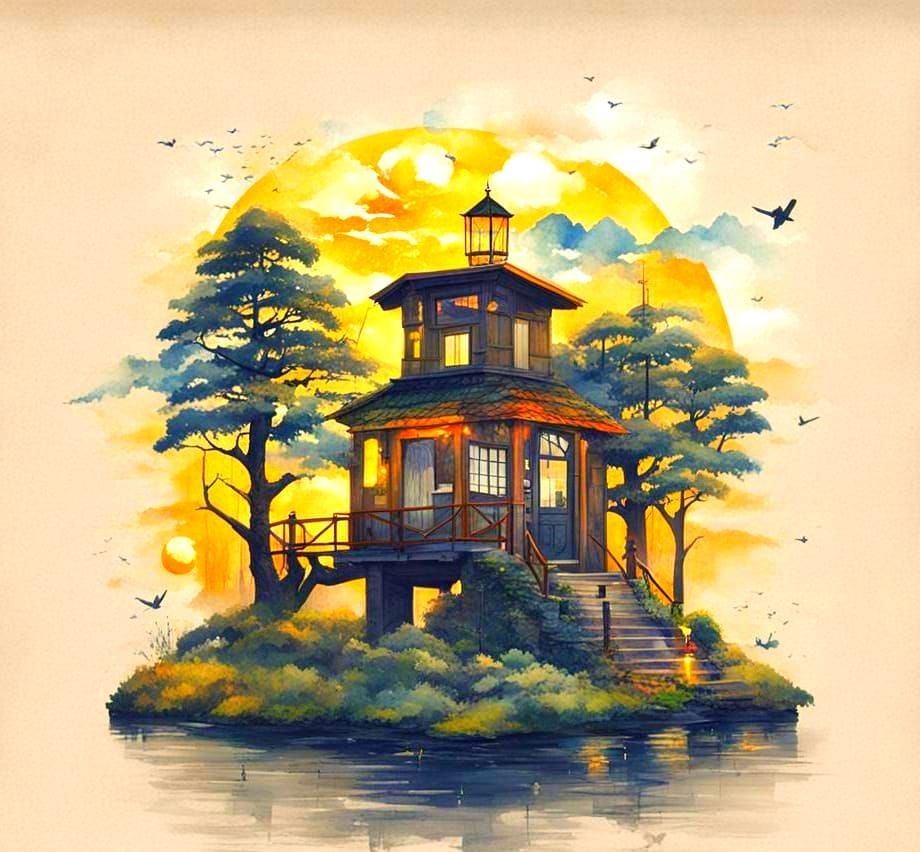 Abstract Beginning: A Minimalist AI Art Concept