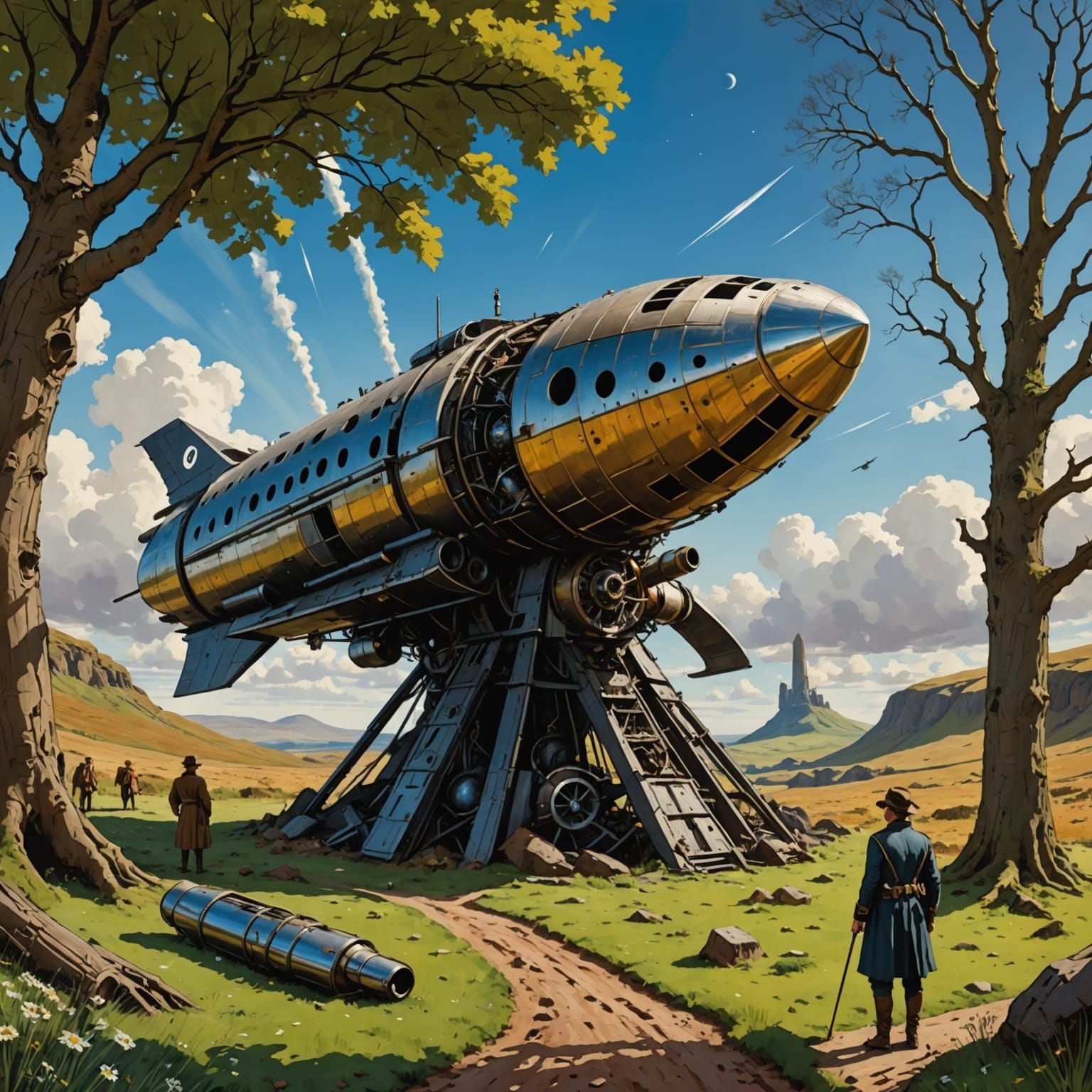 Sherlock Holmes Investigates Steampunk Spaceship Crash