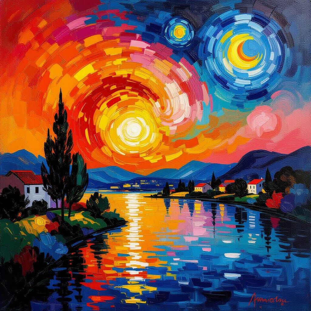 Chromatic Hues in an Impressionistic Style