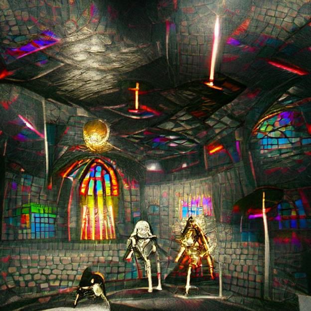Sacred Chapel Meets Disco Nightclub in Dark Souls Style