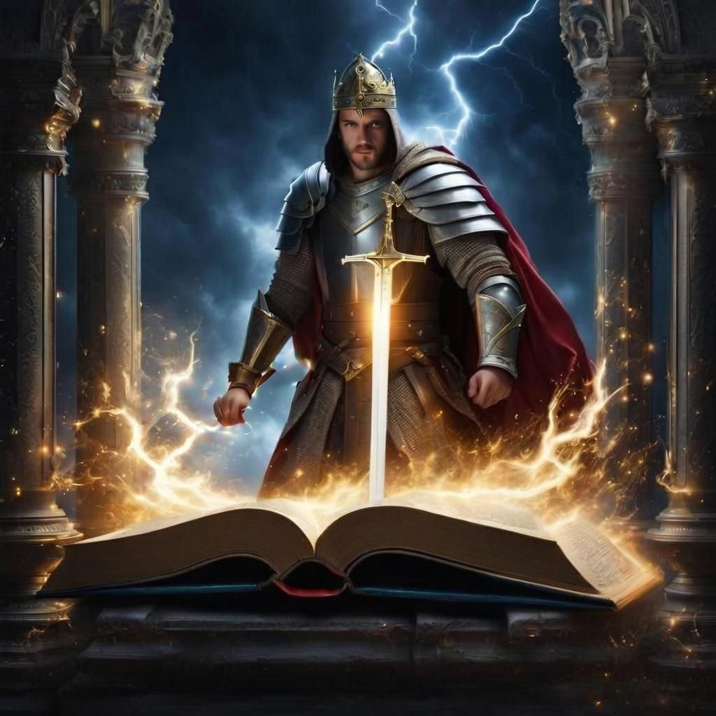 Young King Arthur Escapes Magic Book in 3D