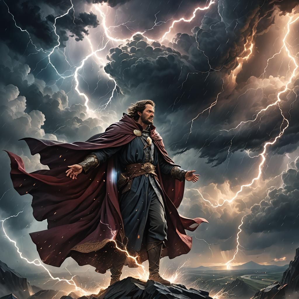 Dramatic Stormy Sky Fantasy Concept Art