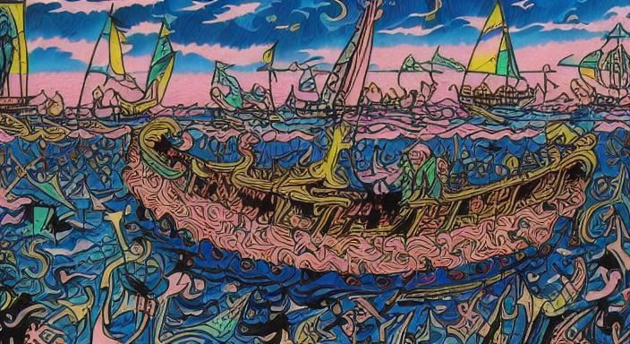 Ship of Fools: Medieval Madness in Triadic Colors