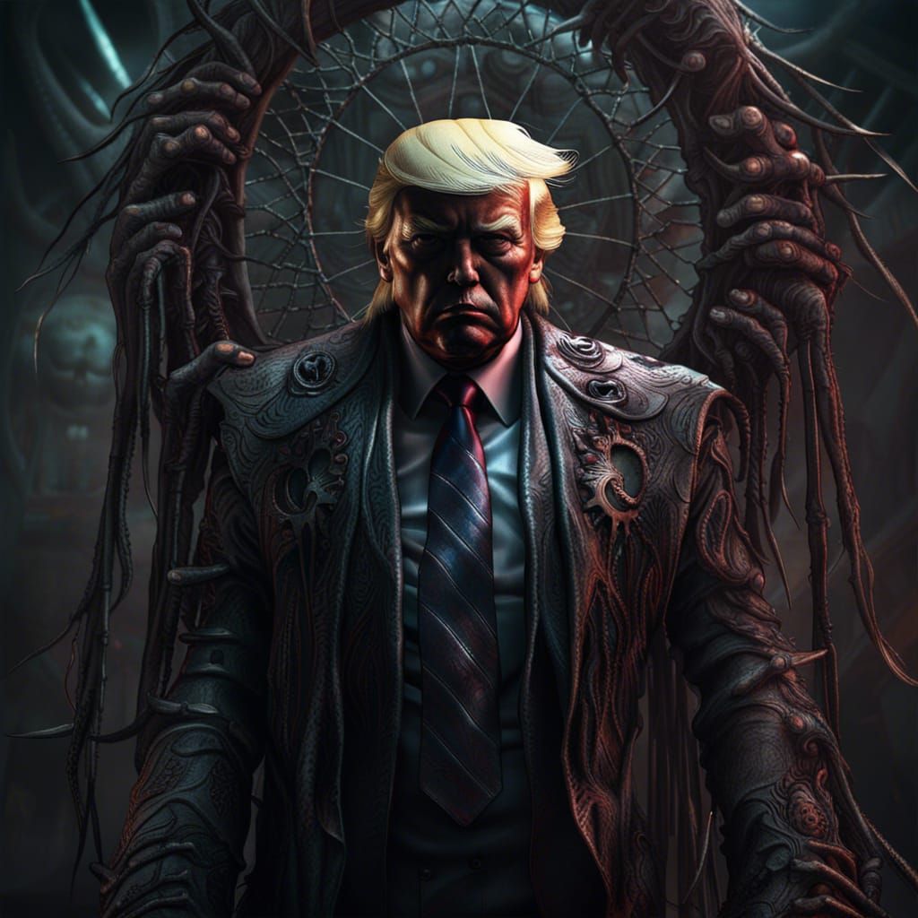 Zombie Dreamcatcher: A Surreal Giger-esque Vision