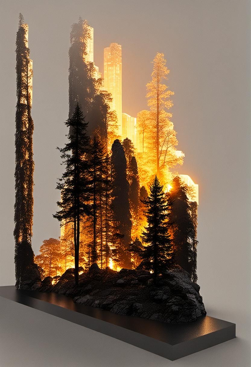 Warm Glow Backlit Scene in High Definition