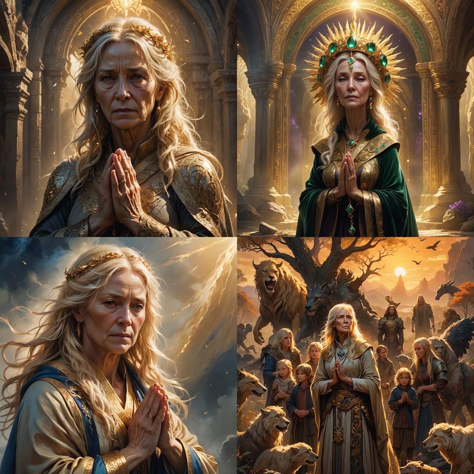 Resilient Woman of Faith: A Digital Painting