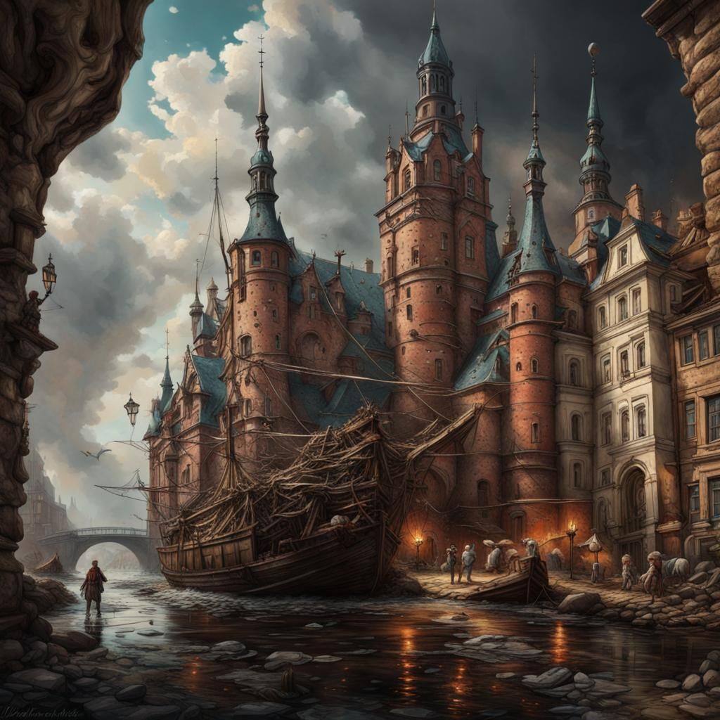 Christmas Tree with Bull Terrier Baubles, Macro