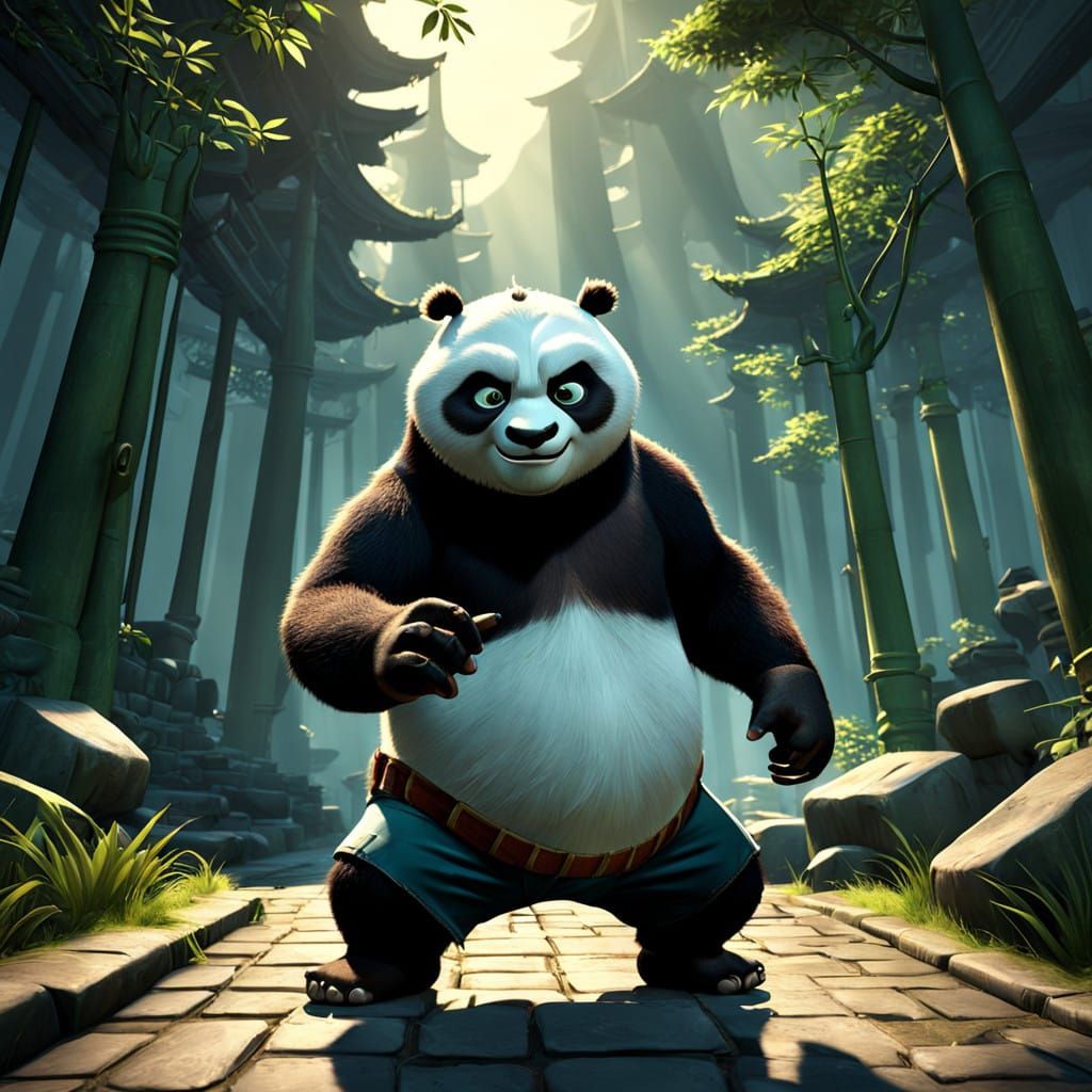 Kung Fu Panda 2 Childhood Flashback in Epic Unreal Engine 3D