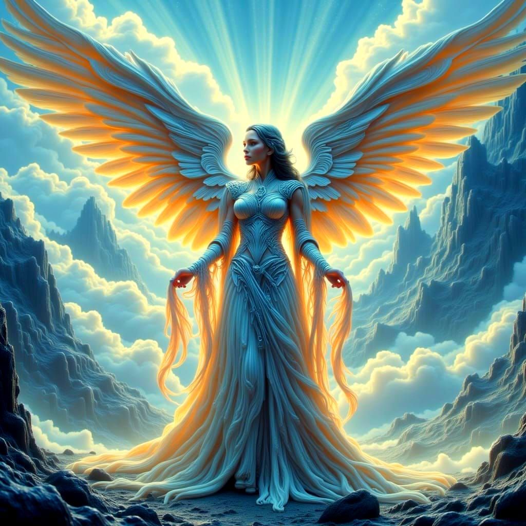 Warrior Angel in Dark Style