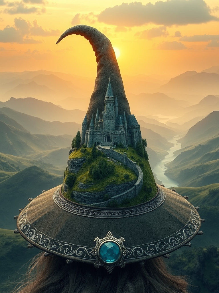 Lord of the Rings Diorama on Gandalf's Hat