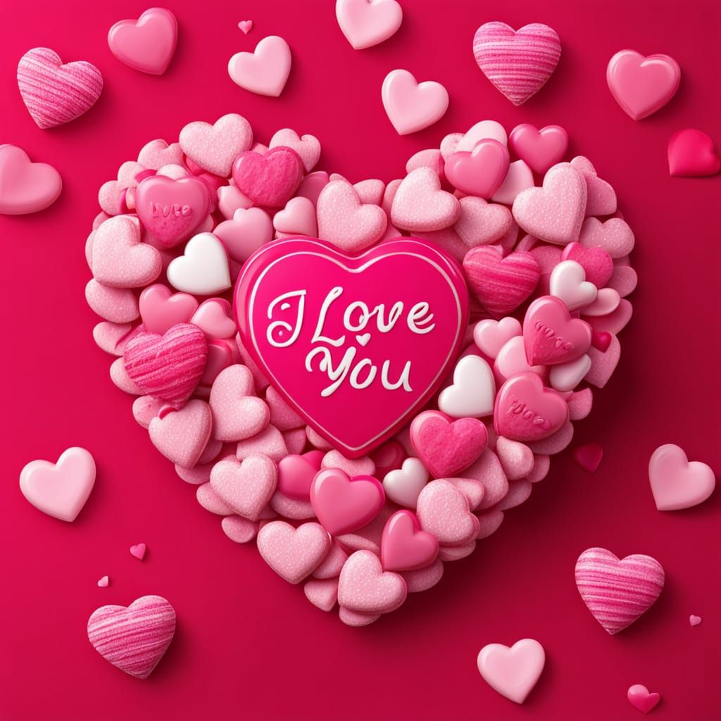 Sugary Romance in Whimsical Candy Hearts