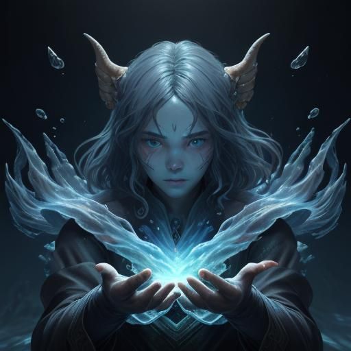 Breeze Elemental Dea-Demon in Deep Water