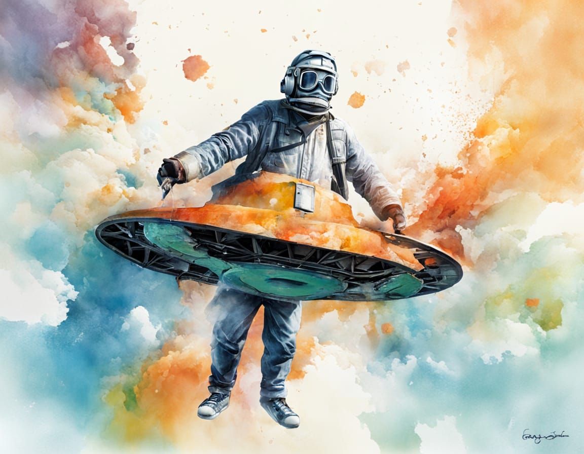 AI Generates Abstract Image Based on Simple Prompt