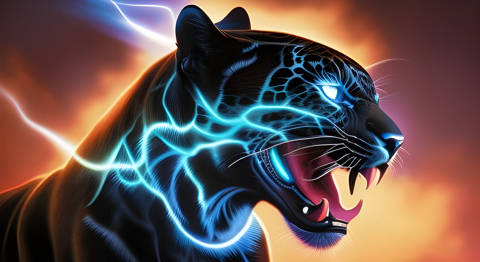 Black Jaguar Ablaze: An Epic Comic Book Art