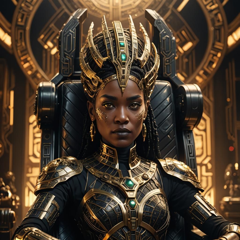 Borg Queen Art Deco Portrait in 8K