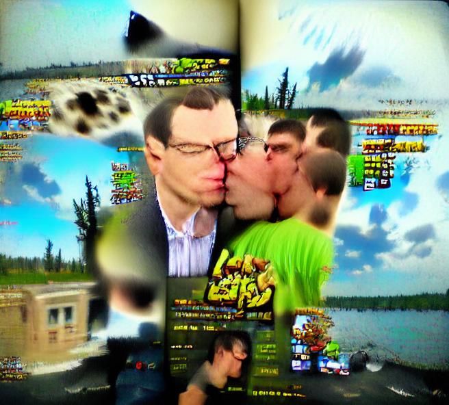 Romantic Kiss in High Resolution