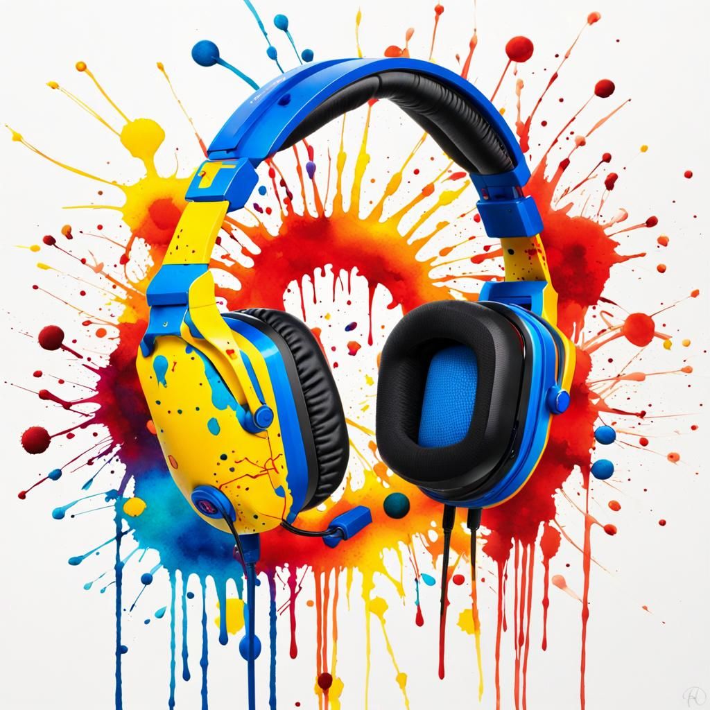 Radiant Gaming Headset in Candy Art Style