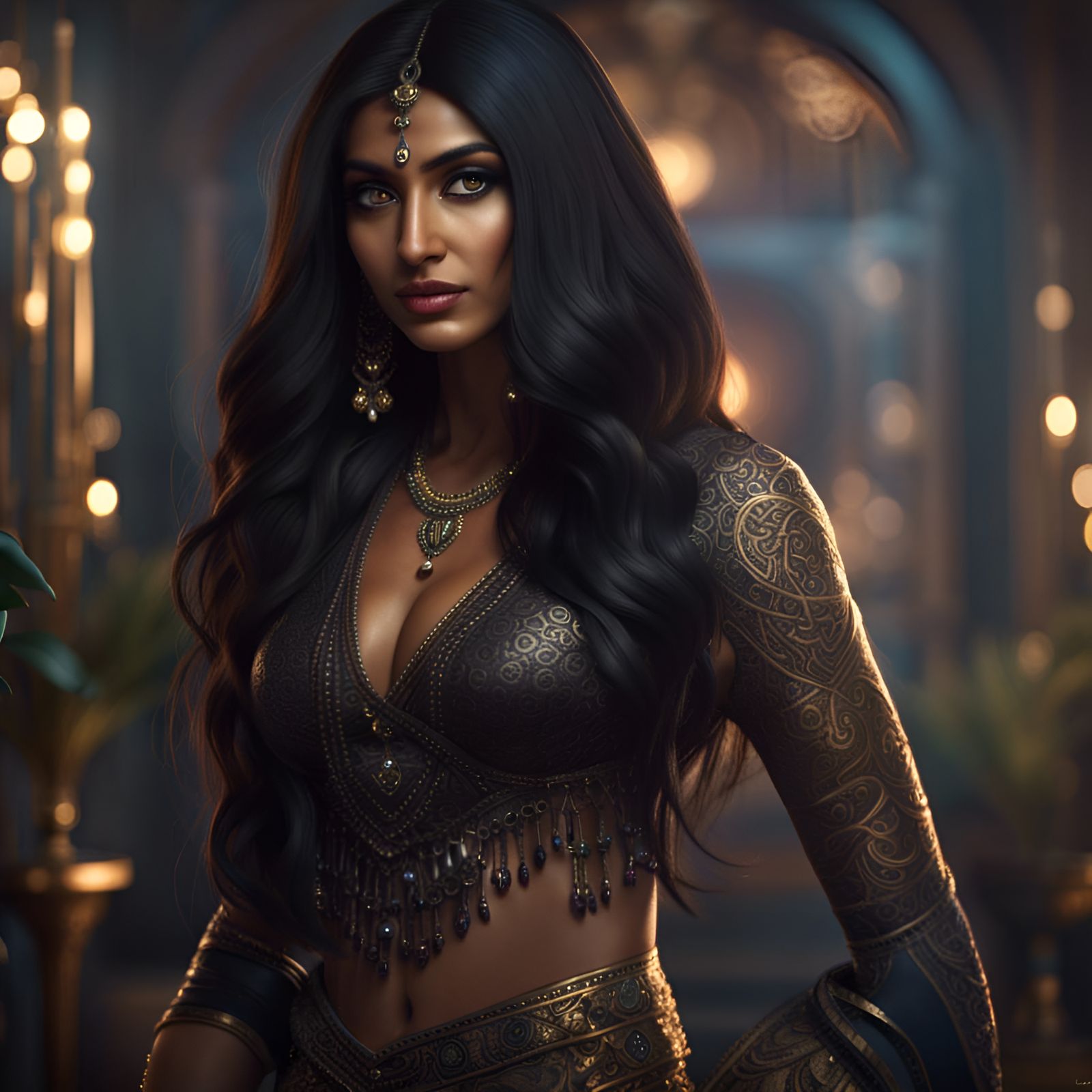 Beautiful Indian Woman at Gala in 8k Resolution