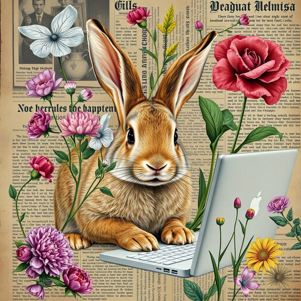 Surreal Newspaper Collage in a Guerilla Girls Style