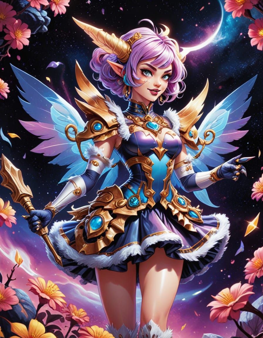 Punk-Inspired Fantasy Satyr Comic Art in Vibrant Matte Ink