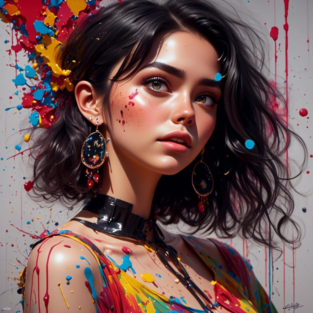 Gorgeous Woman Portrait in Hyperrealistic Style