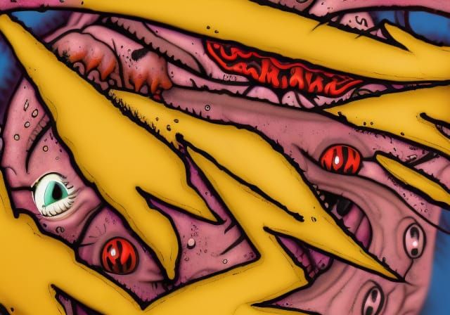 Cronenberg-esque Monstrosity in Haunted Lab