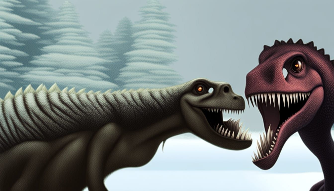 Dramatic Ice Age Apocalypse in Cinematic Style