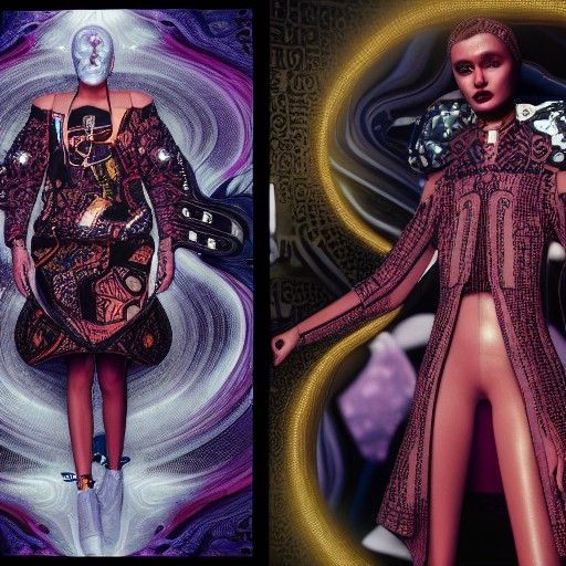 Futuristic Alchemy Fashion Editorial in 2050