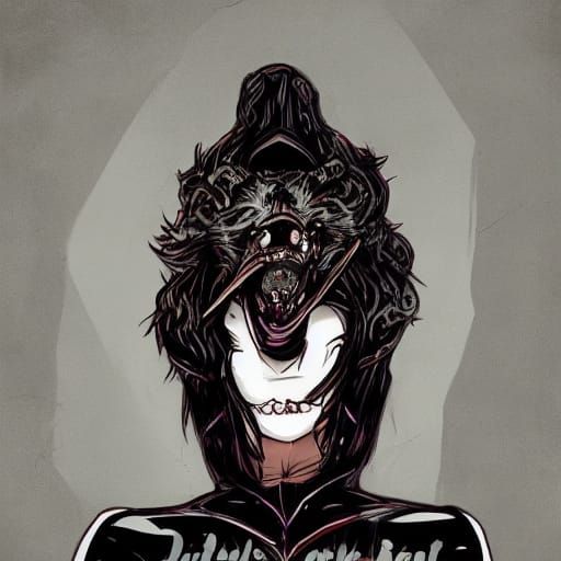 Disturbing Image of a Woman Whispering Secrets