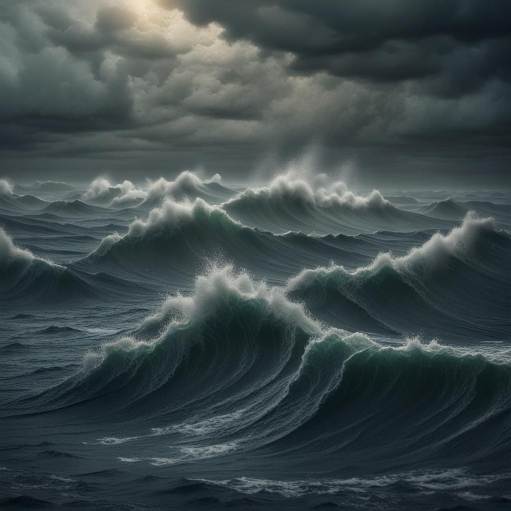Stormy Ocean Waves Still Life in Unreal Engine