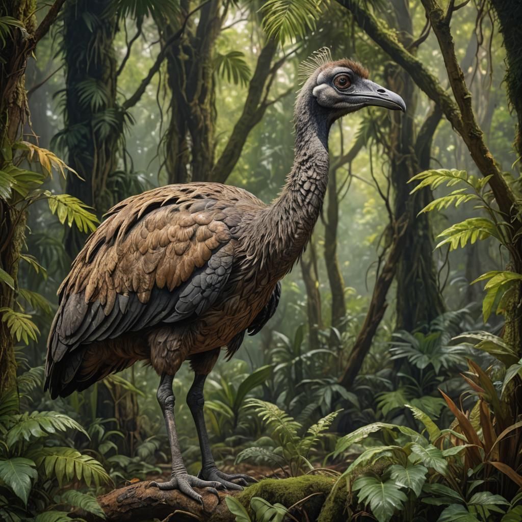 Heavy-footed MOA circa 1790s New Zealand, South Island.