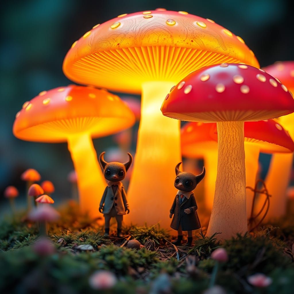 Dreamlike Realms in Cyberpunk Aesthetic