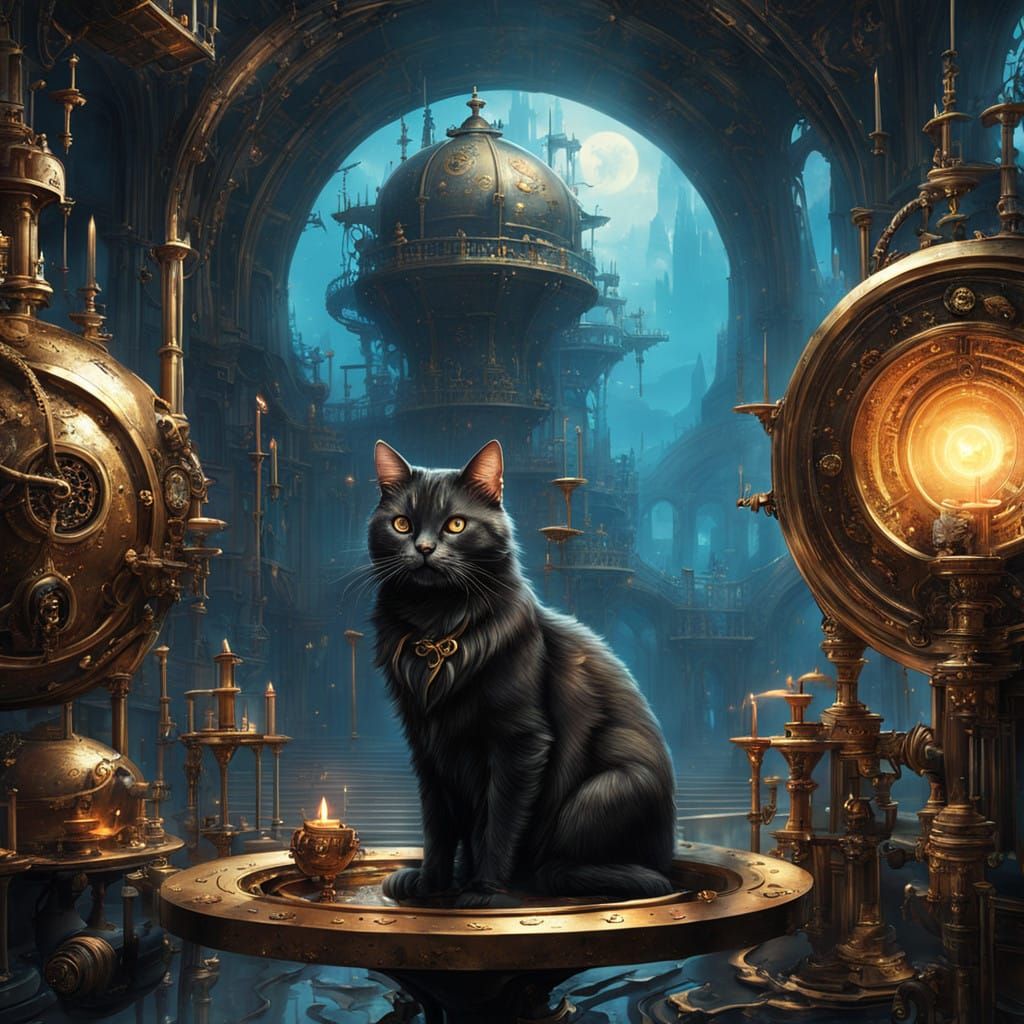 Steampunk Aristocrat Adds Gold Dust to Mystical Concoction w...