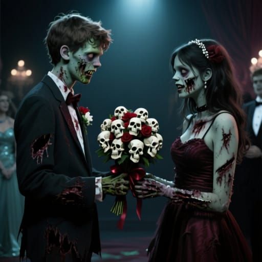 Zombie Couple's Darkly Humorous Prom Night