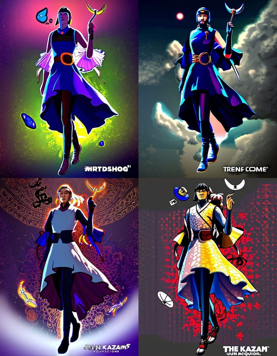 Surreal Jun Kazama in Anime One Piece Style