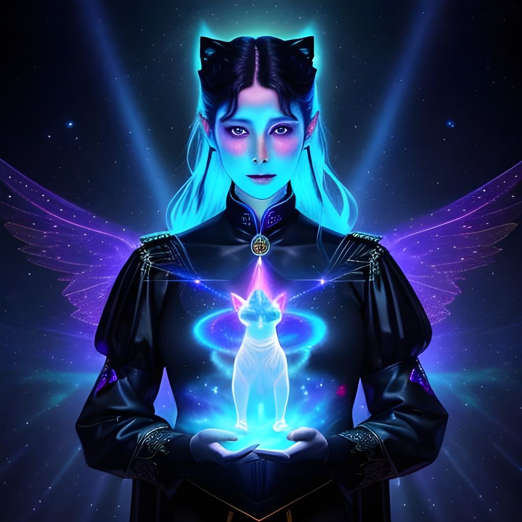 Hologram holding a hologram