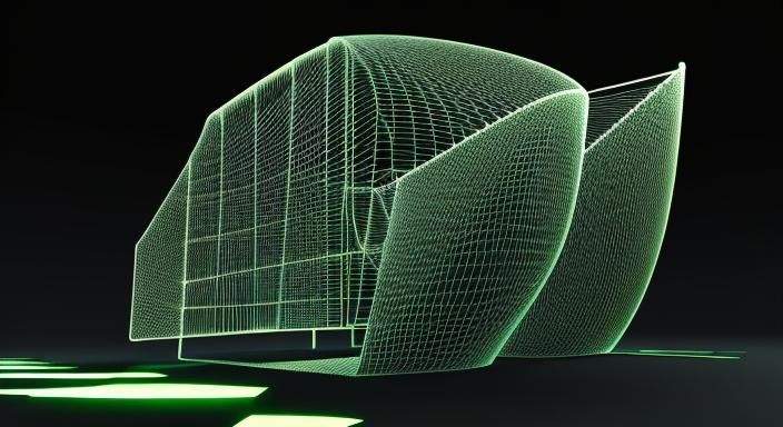 Abstract Light Streaks in 16-bit Style