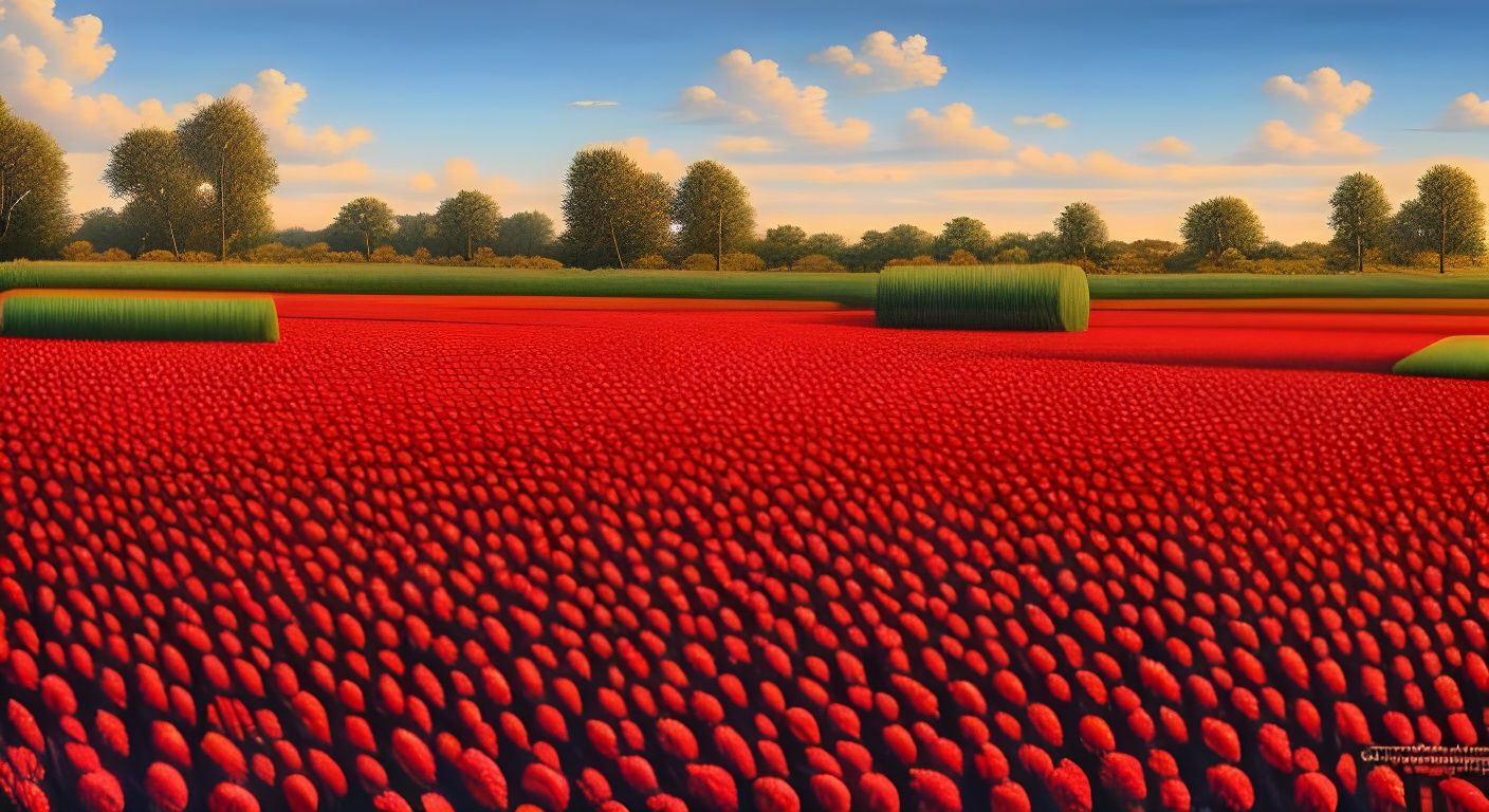 field of red sorghum