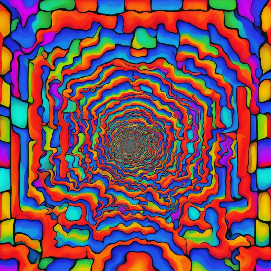 Abstract Trippy Image Generated by AI